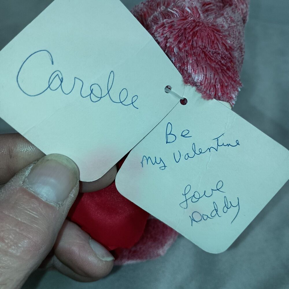 READ Dan Dee Valentines Day Gift Teddy Bear Holding Red Rose Plush 7” Present - Picture 16 of 16